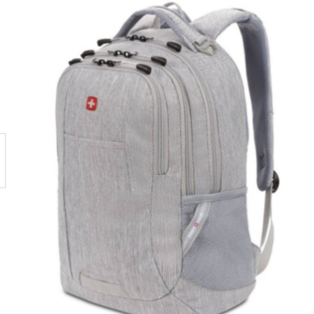 SwissGear 18” Backpack Light Heather Gray Solid